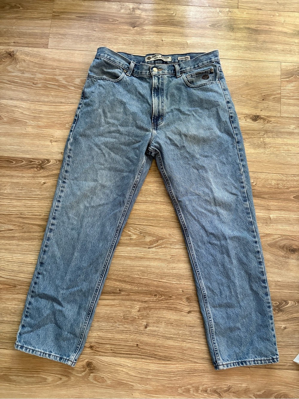 HARLEY DAVIDSON traditional Men's Blue Denim Jeans
